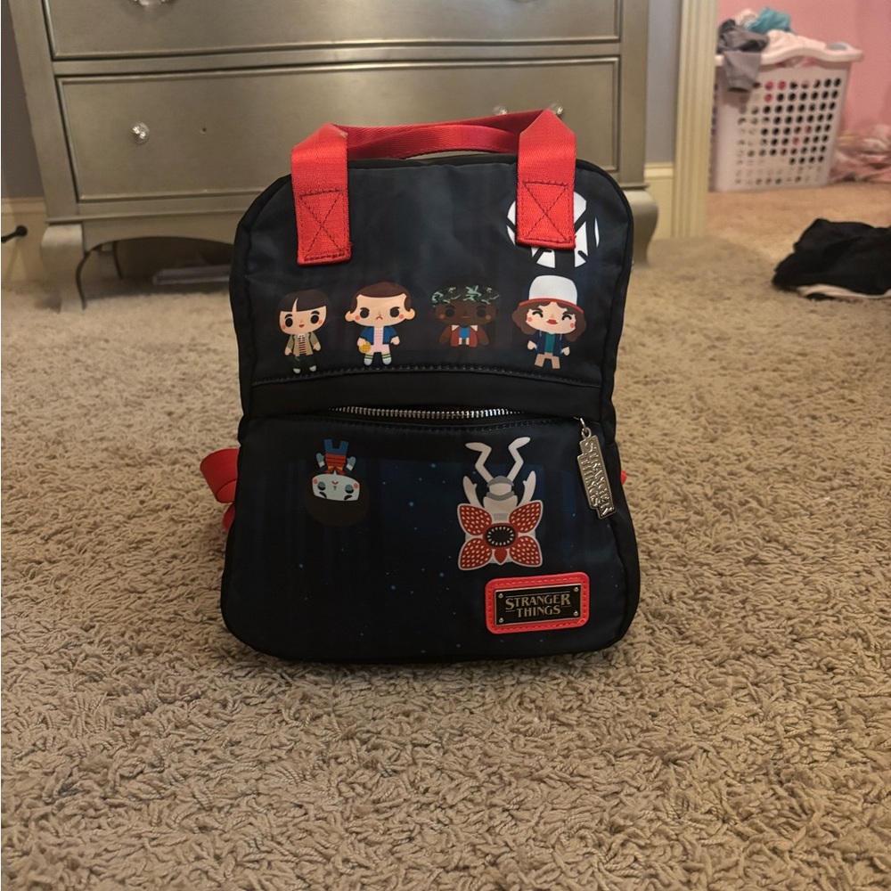 Stranger Things Black And Red Backpack - image 1